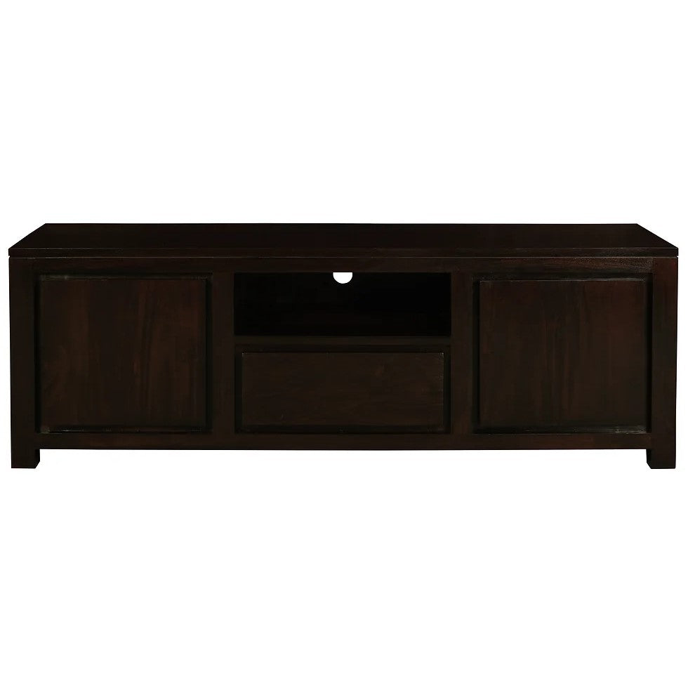 Effortless 2 Door 1 Drawer Entertainment Unit - Dark Brown