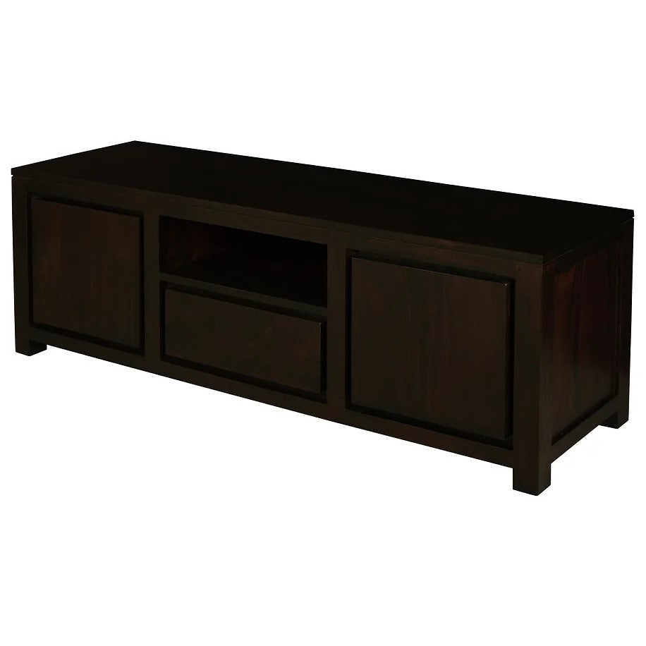 Effortless 2 Door 1 Drawer Entertainment Unit - Dark Brown