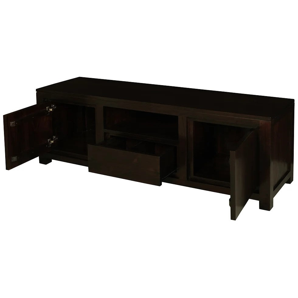 Effortless 2 Door 1 Drawer Entertainment Unit - Dark Brown