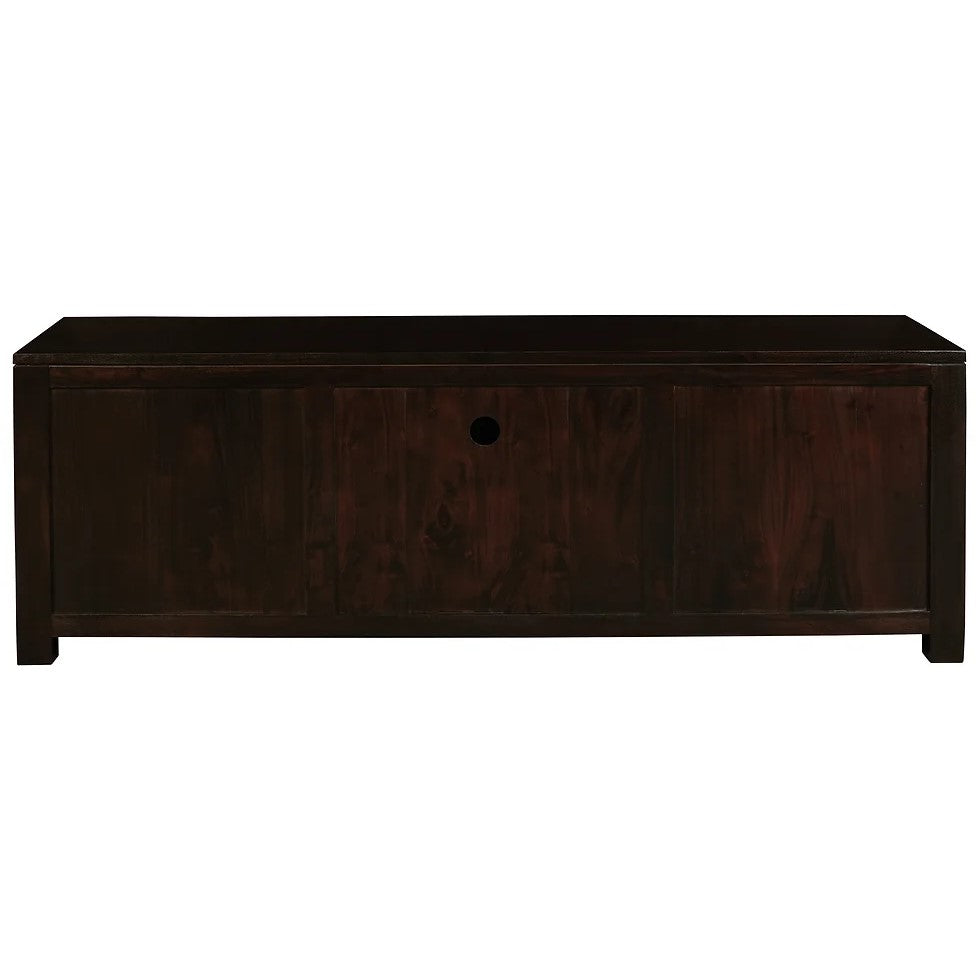 Effortless 2 Door 1 Drawer Entertainment Unit - Dark Brown