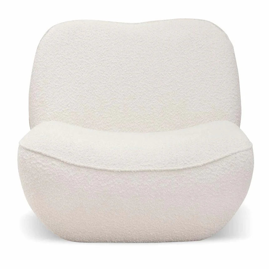 Effortless Charm Lounge Chair - Ivory White Boucle