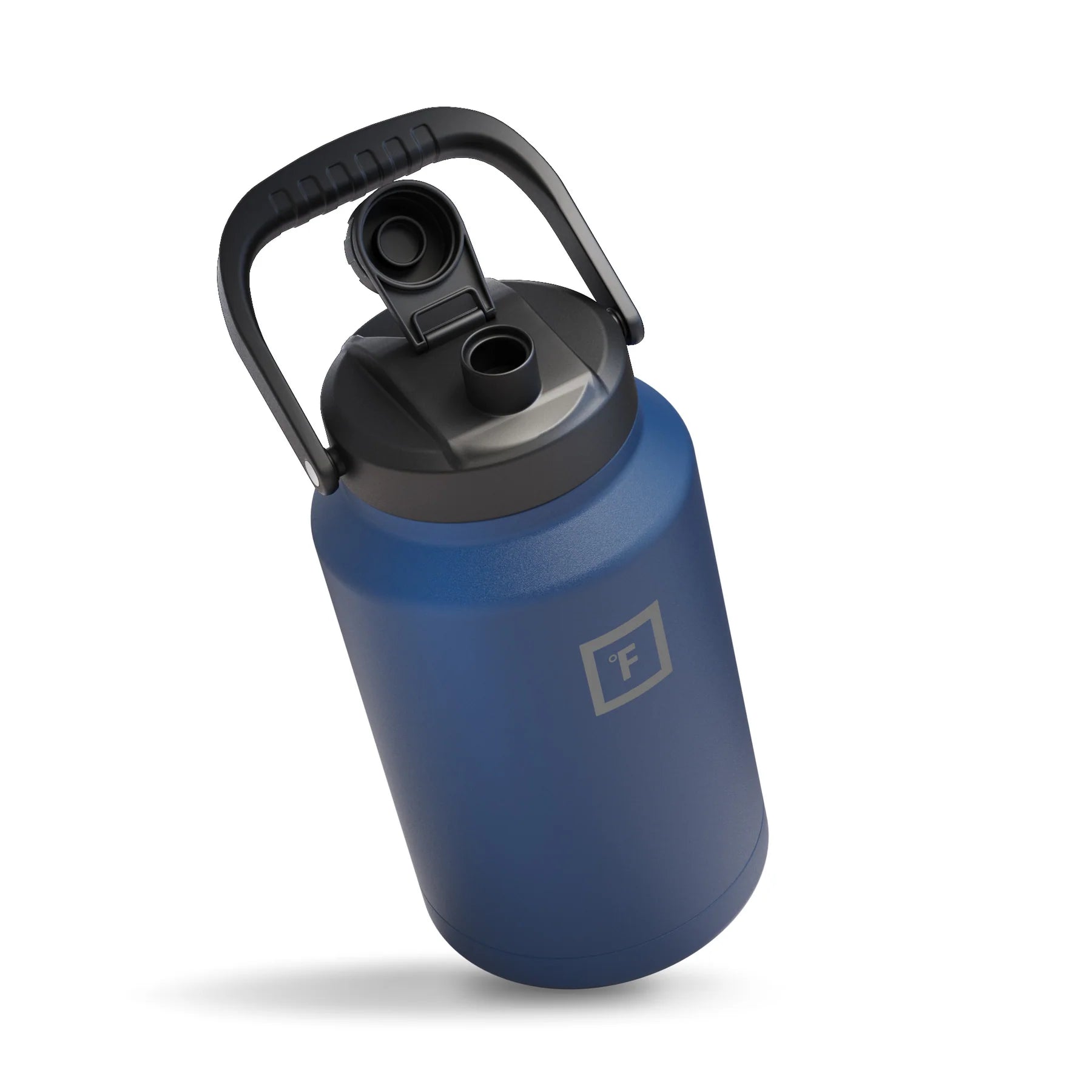 Effortless Iron Flask Bottle with Spout Lid - Blue