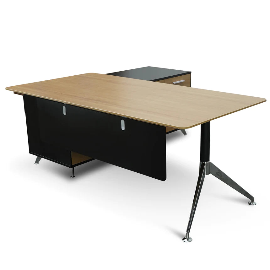 Effortless Right Return Office Desk 195cms - Natural