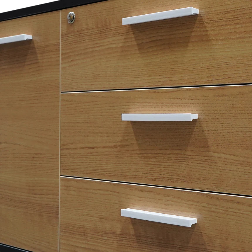 Effortless Right Return Office Desk 195cms - Natural