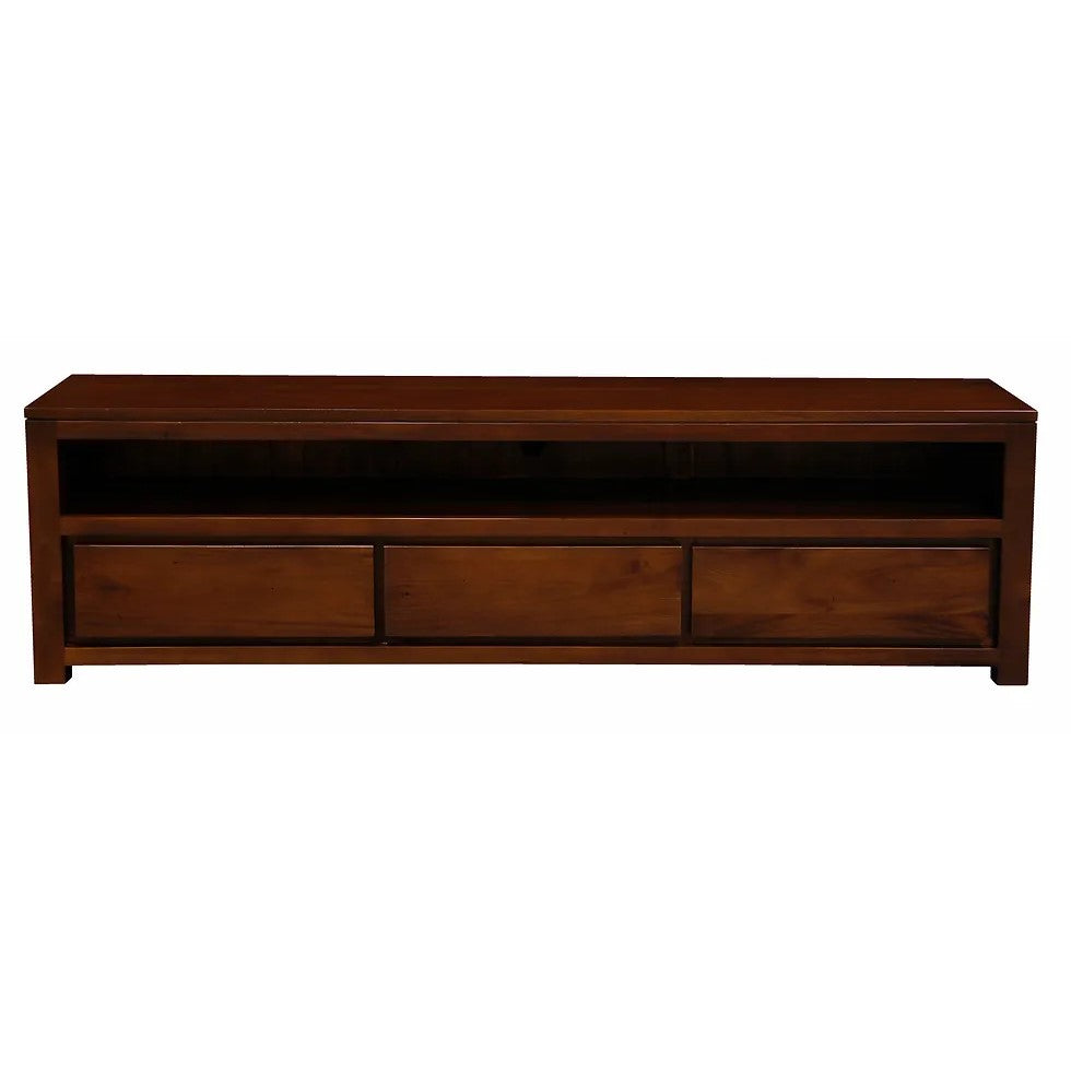 Effortless Style 3 Drawer Entertainment Unit - Brown