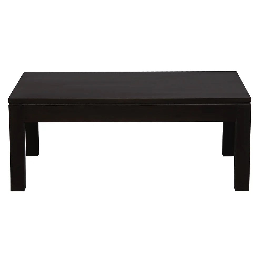 Effortless Style Simple Wooden Coffee Table - Dark Brown