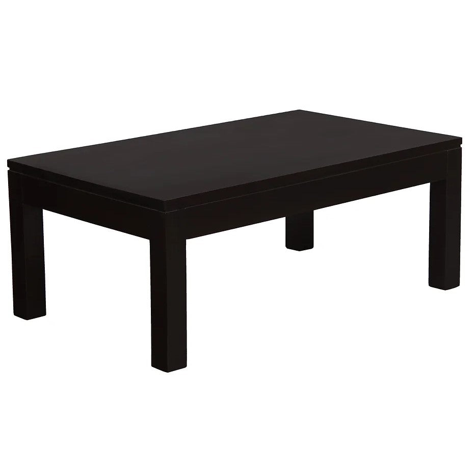 Effortless Style Simple Wooden Coffee Table - Dark Brown