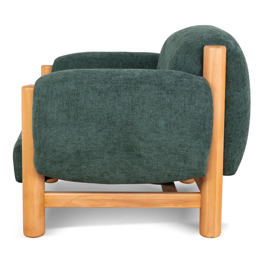 Effortless Style & Comfort Haven Natural Armchair - Green