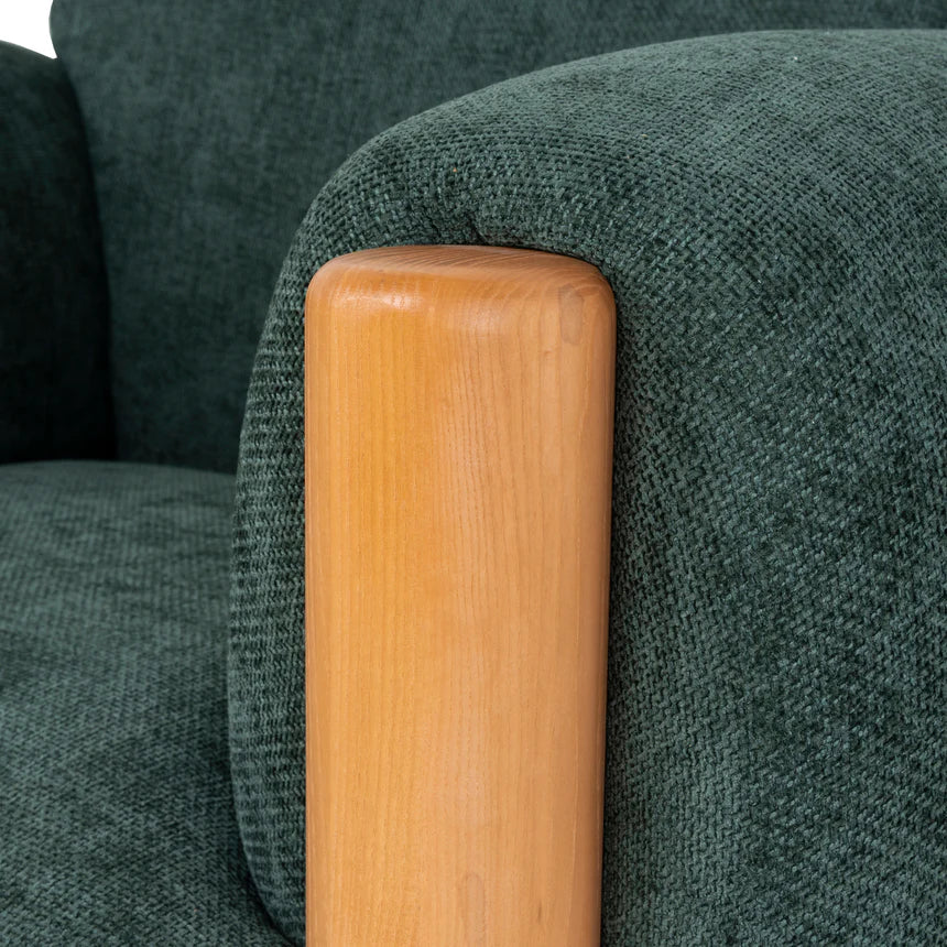 Effortless Style & Comfort Haven Natural Armchair - Green
