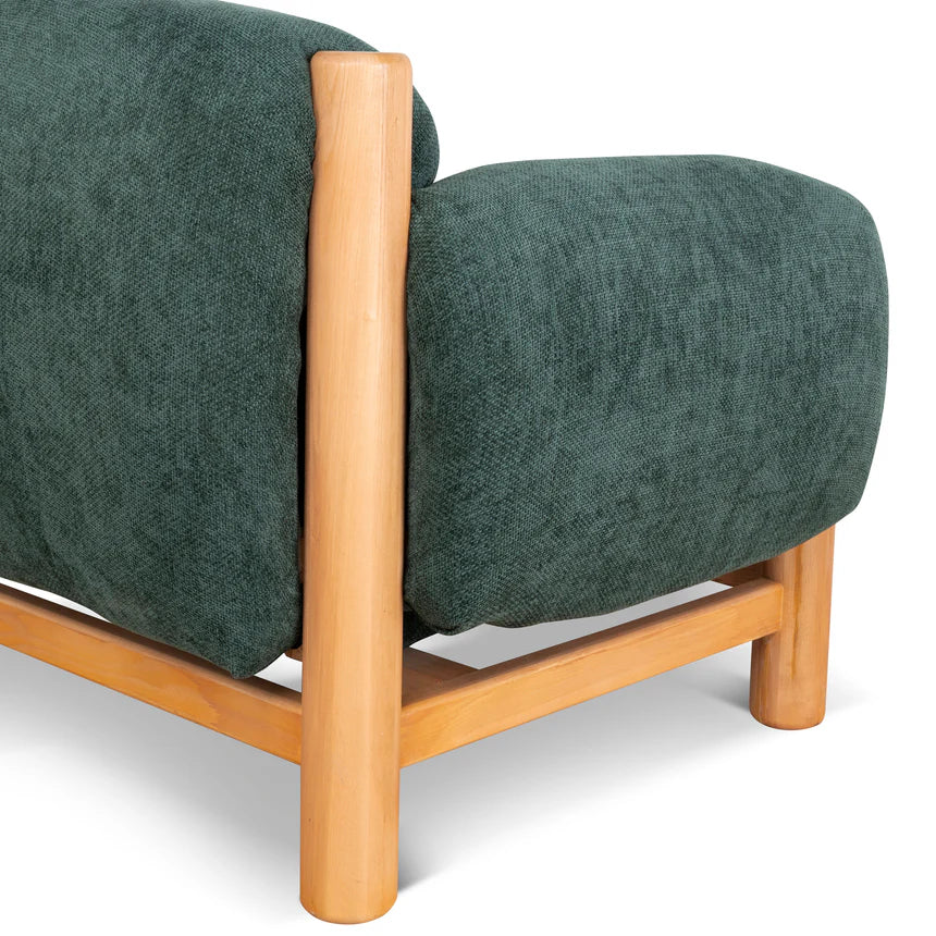 Effortless Style & Comfort Haven Natural Armchair - Green