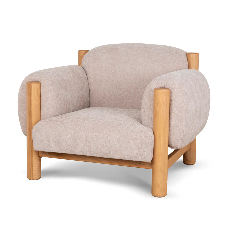 Effortless Style & Comfort Haven Natural Armchair - Pink