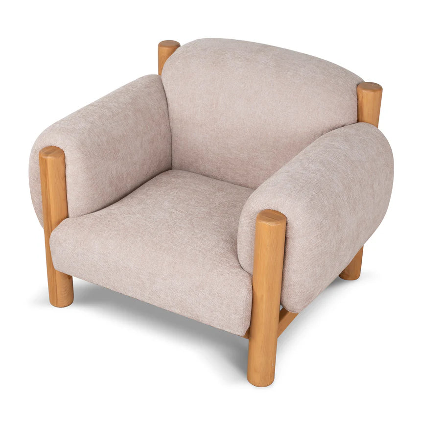 Effortless Style & Comfort Haven Natural Armchair - Pink