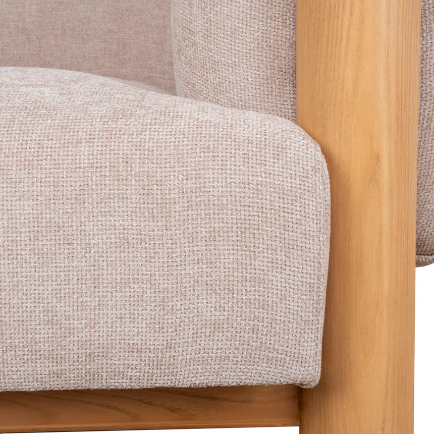 Effortless Style & Comfort Haven Natural Armchair - Pink