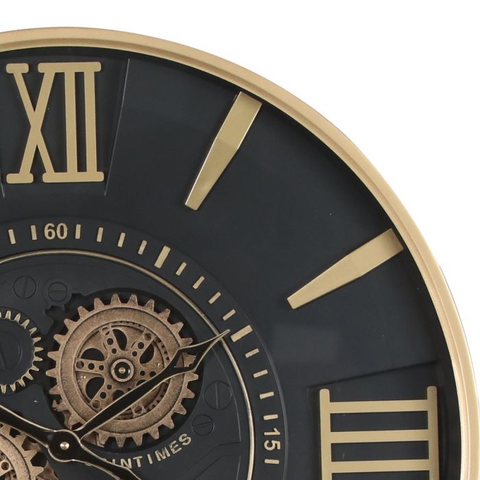 El Dorado Exposed Gear Movement Clock Wall Clock - 50cms