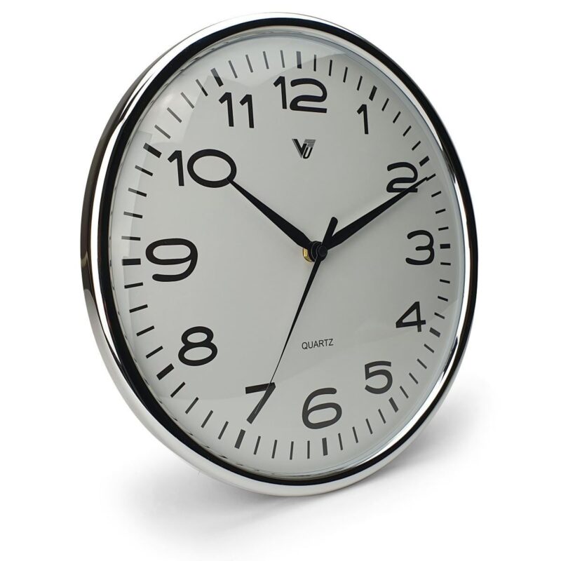 Electroplating Framer Wall Clock 30cms - Available in 2 Colors