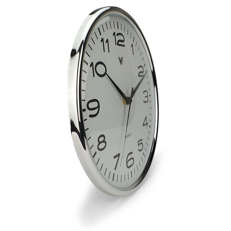 Electroplating Framer Wall Clock 30cms - Available in 2 Colors