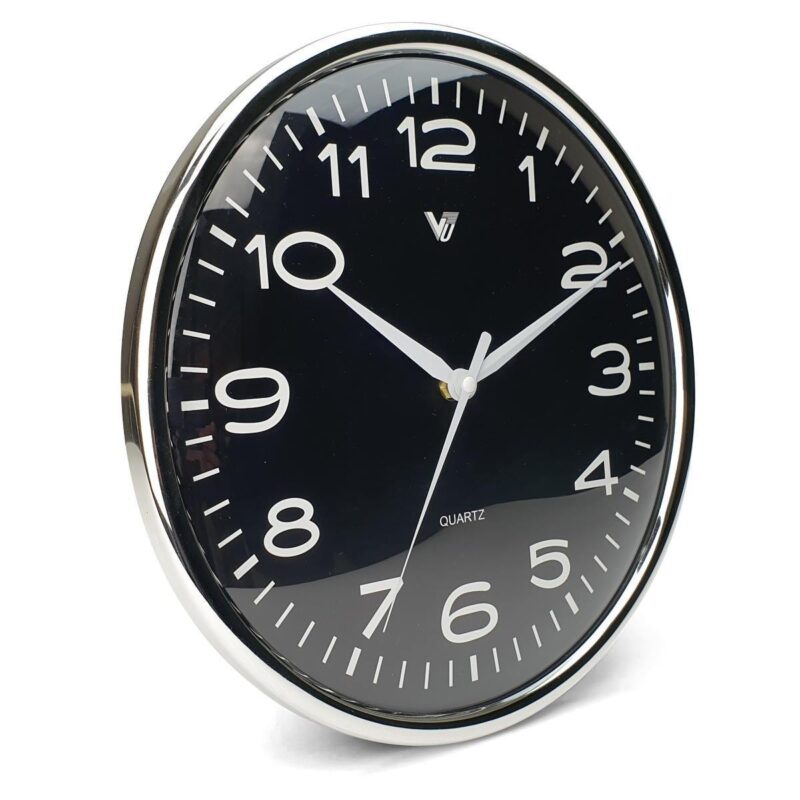 Electroplating Framer Wall Clock 30cms - Available in 2 Colors