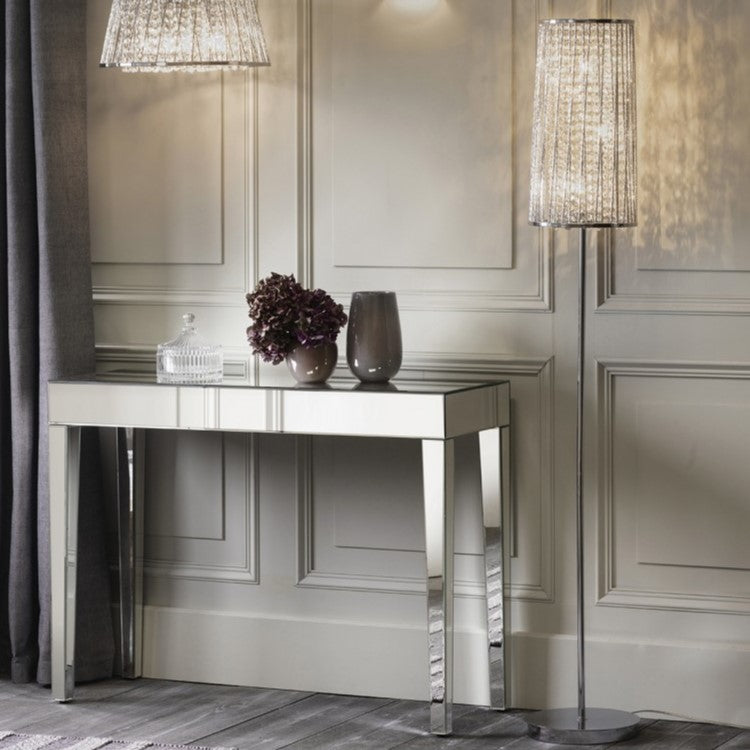 Elegance Illumination In Crystal and Chrome Floor Lamp