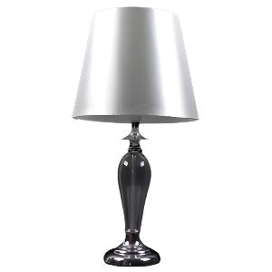 Elegance Refined Table Lamp Glass Base White