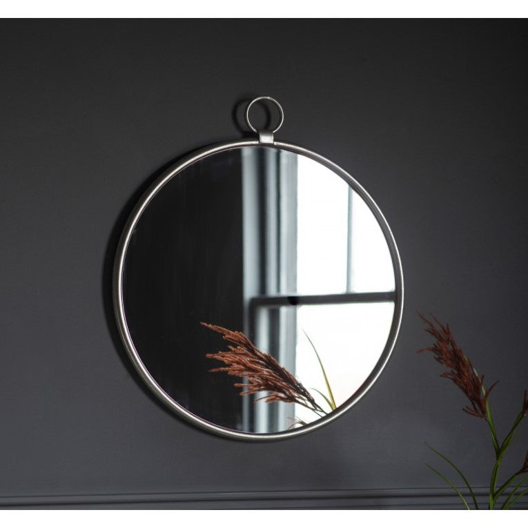 Elegance in Circles: Bayview Silver Mirror