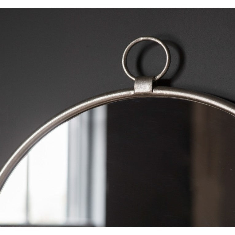 Elegance in Circles: Bayview Silver Mirror