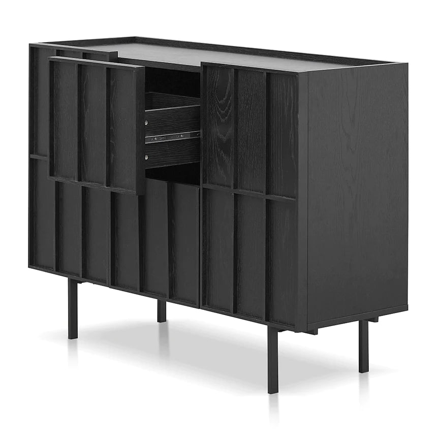 Elegant Accent Side Table 120cms - Black