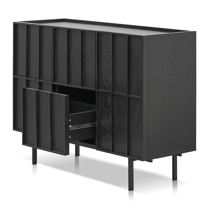 Elegant Accent Side Table 120cms - Black