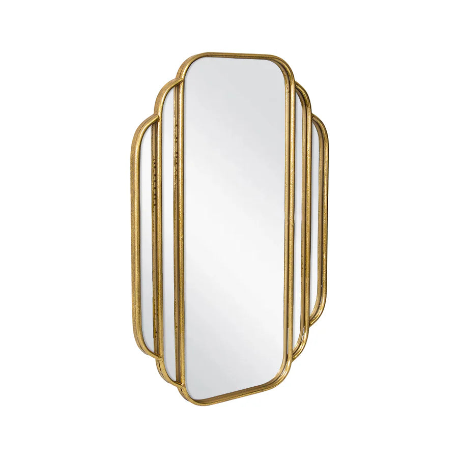 Elegant Aura Art-Deco Fan Mirror 90cms