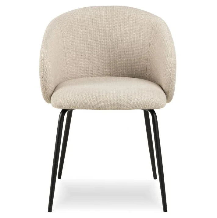 Elegant Comfort Black Legs Henley Dining Chair (Available in 4 Colors)