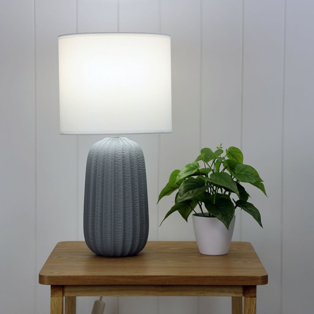 Elegant Glazed Ceramic Table Lamp 47cms (Available in 4 Colors)