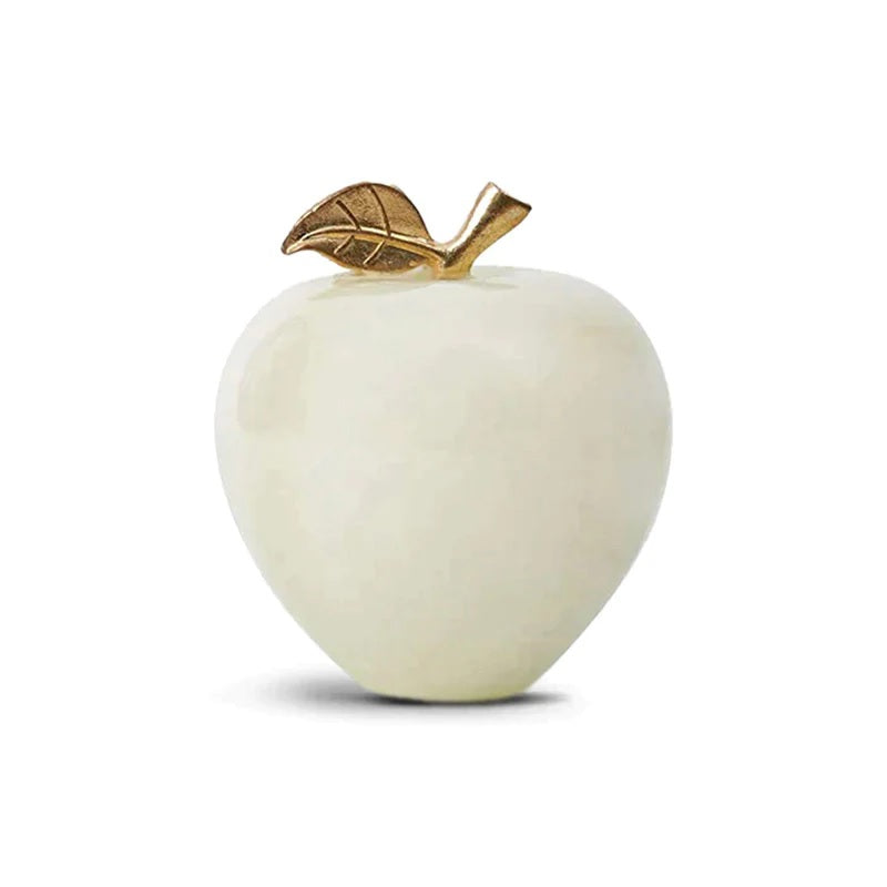 Elegant Handmade Marble Apple Paperweight (Available in 4 Colors)