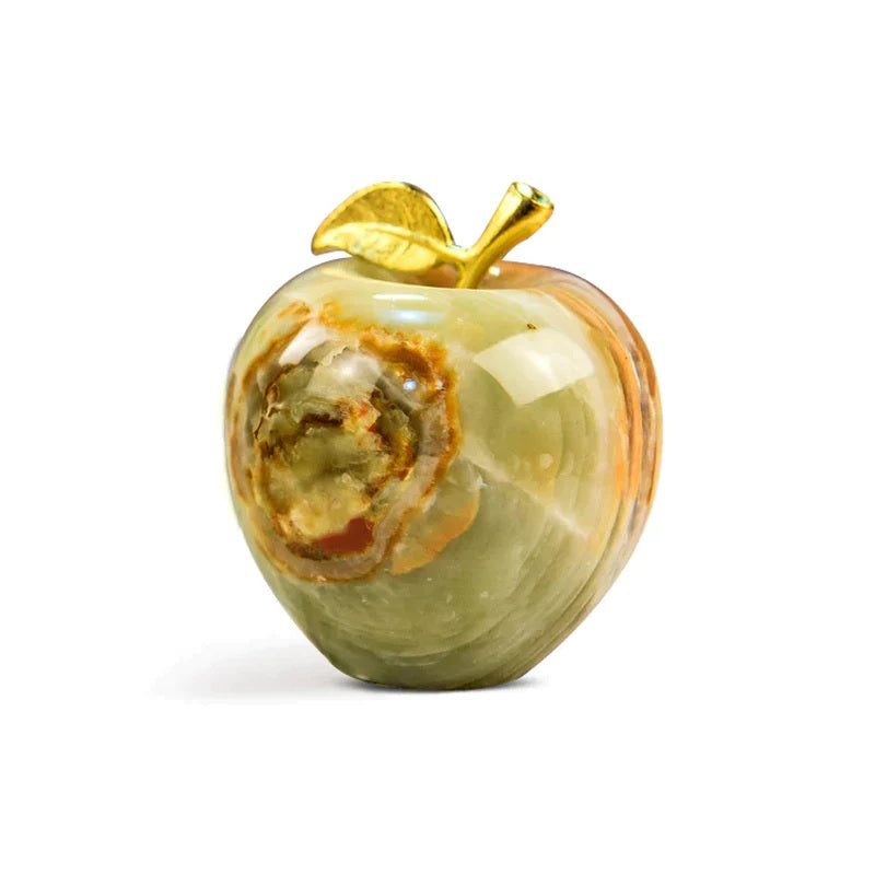 Elegant Handmade Marble Apple Paperweight (Available in 4 Colors)
