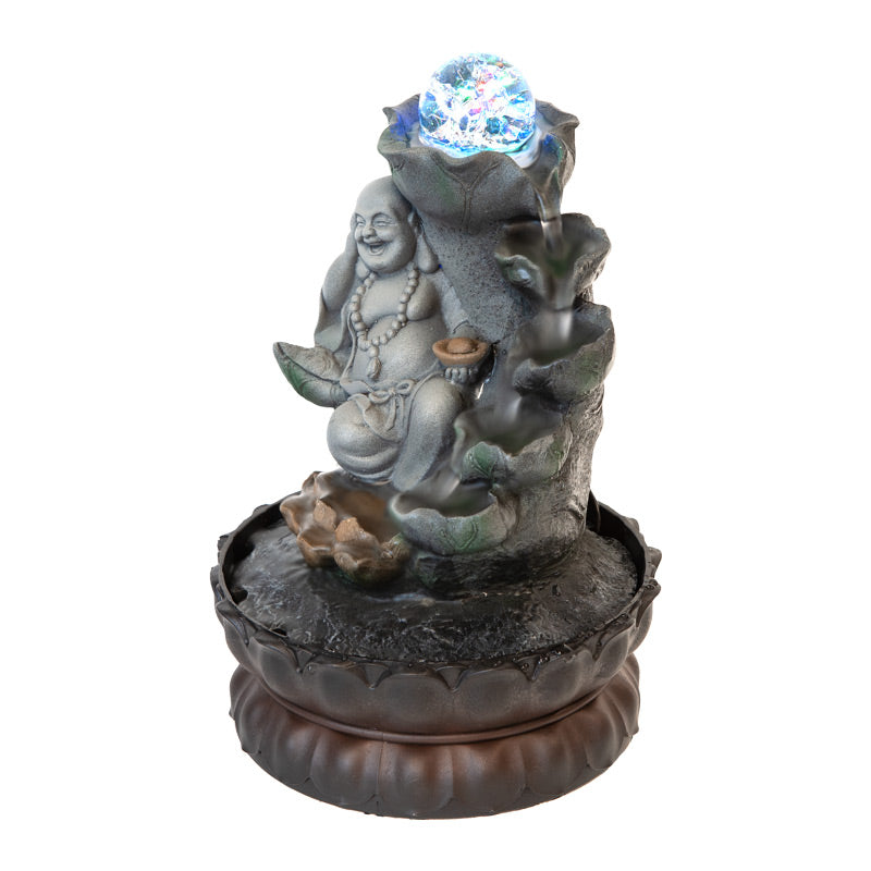 Elegant Happy Buddha Drift Water Fountain