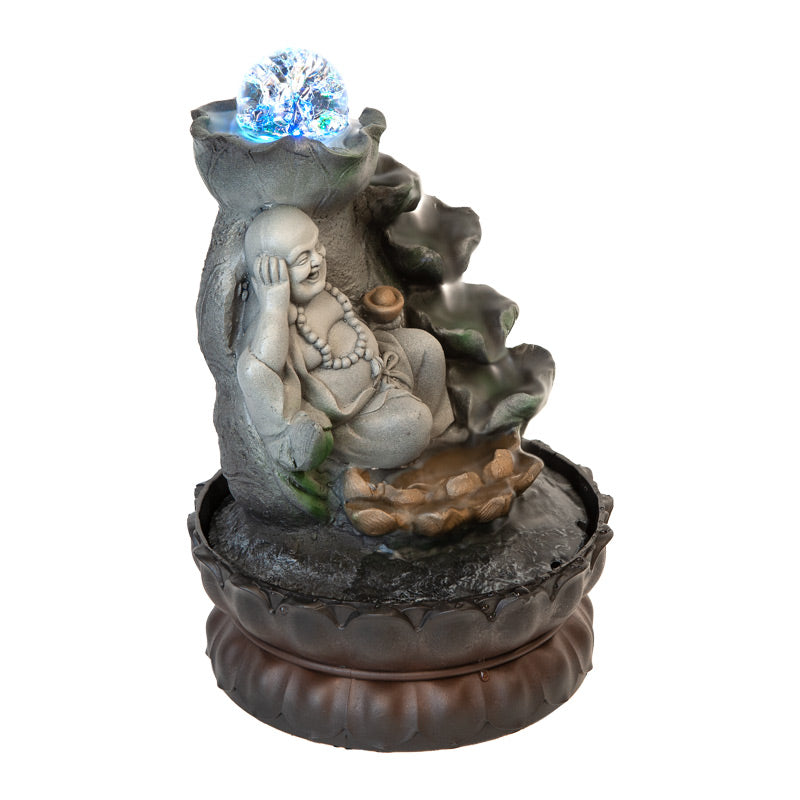 Elegant Happy Buddha Drift Water Fountain