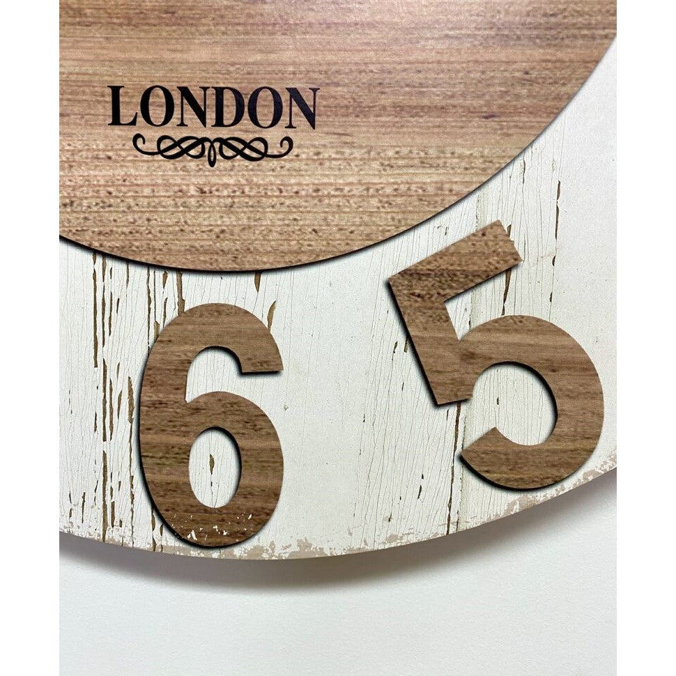 Elegant Large Classical MDF Wall Clock 60cms