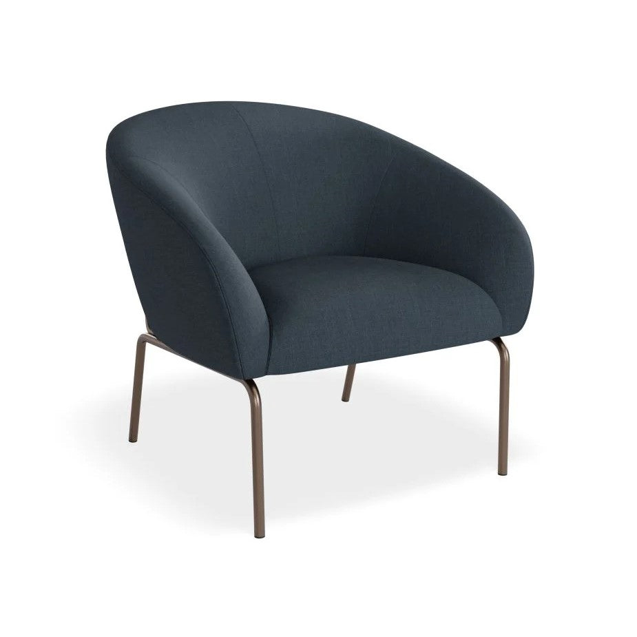 Elegant Lounge Blue Single Seater Sofa (Available in 2 Frame Colors)