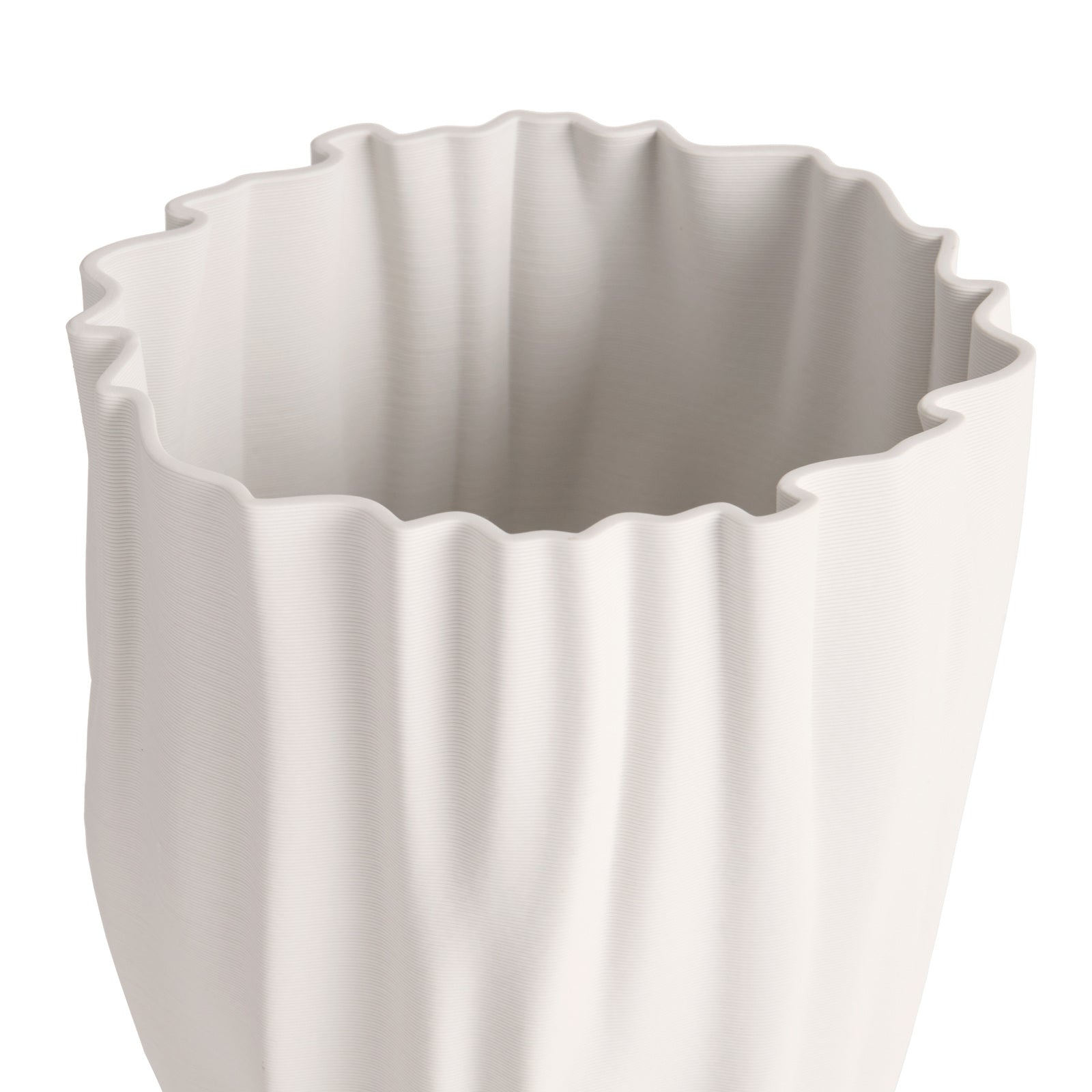 Elegant Matilda White Ceramic Vase - 32cms