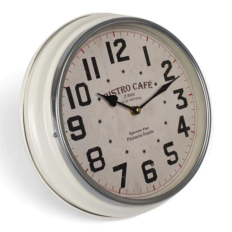 Elegant Metal Frame Wall Clock 31cms