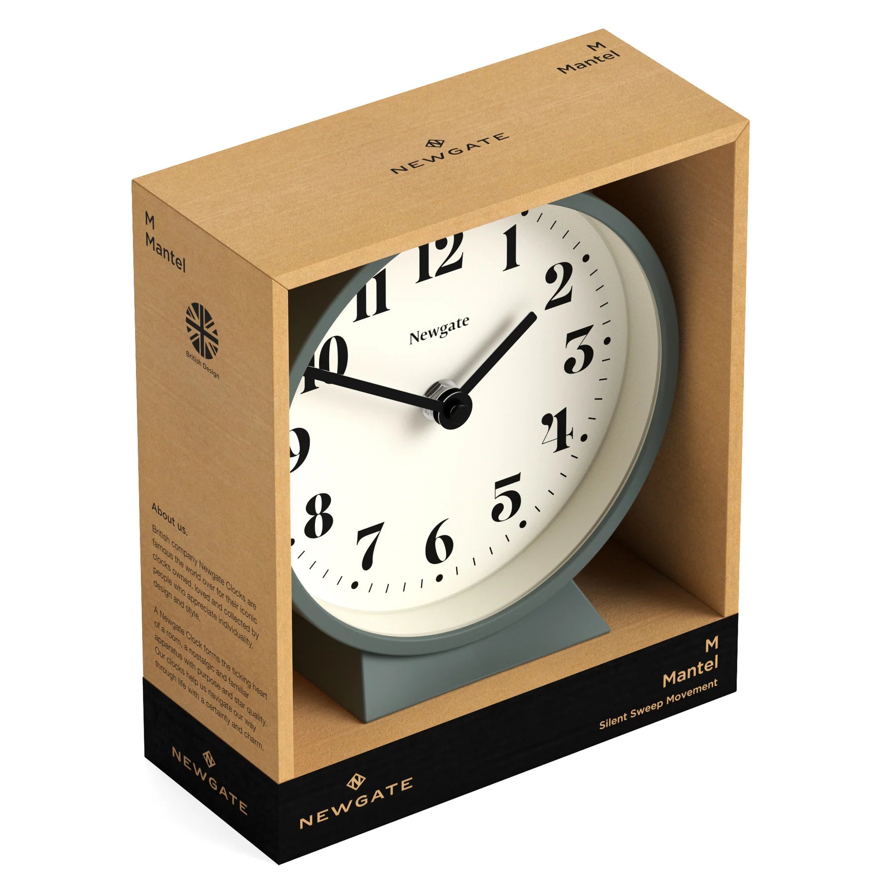 Elegant Newgate Theatre Mantel Clock - Available in 3 Colors