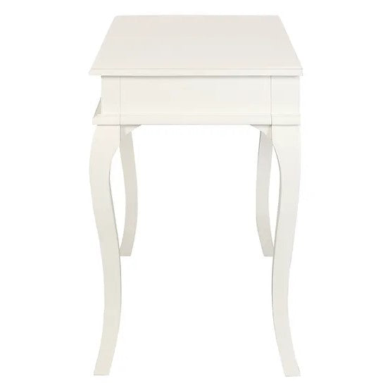 Elegant Queen Ann 1 Drawer Sofa Table - White