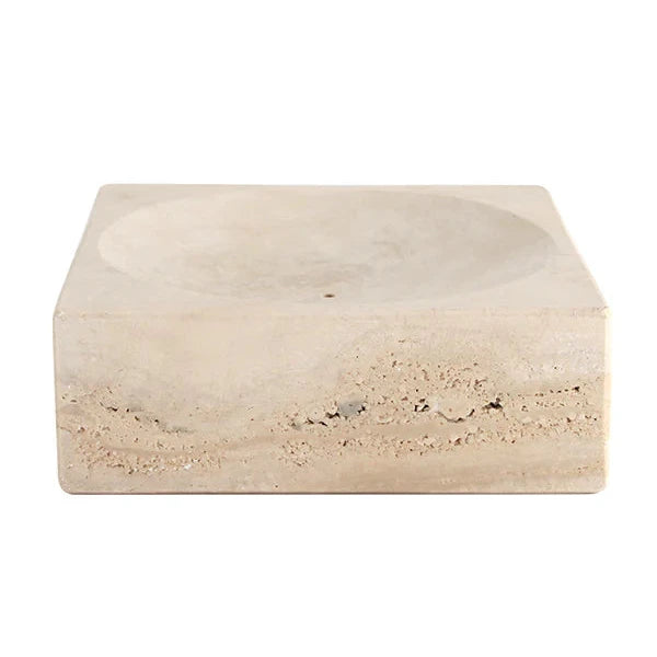 Elegant Ren Incense Holder in Marble - Beige