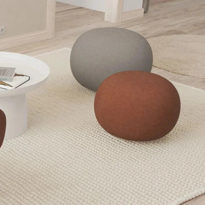 Elegant Round Haze Ottoman - Small (Available in 4 Colors)