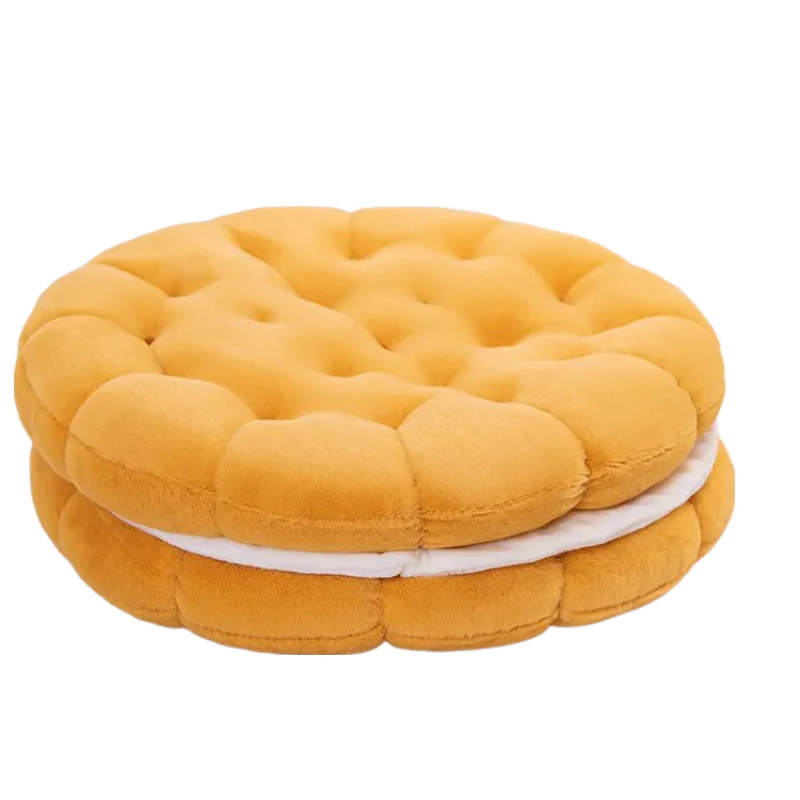 Elegant Round Shape Soft Cushion Pillow 55cms - Yellow
