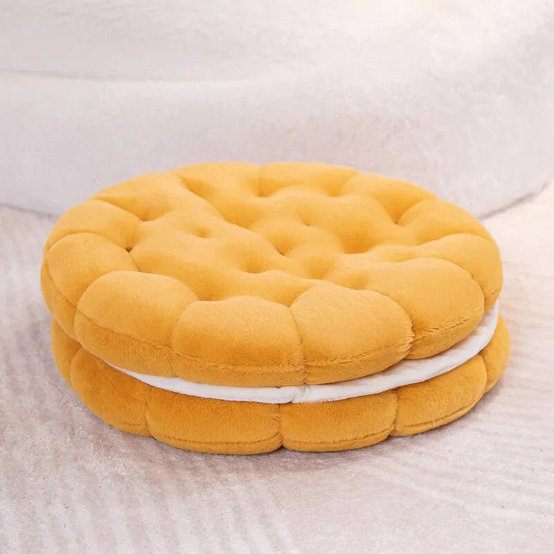 Elegant Round Shape Soft Cushion Pillow 55cms - Yellow