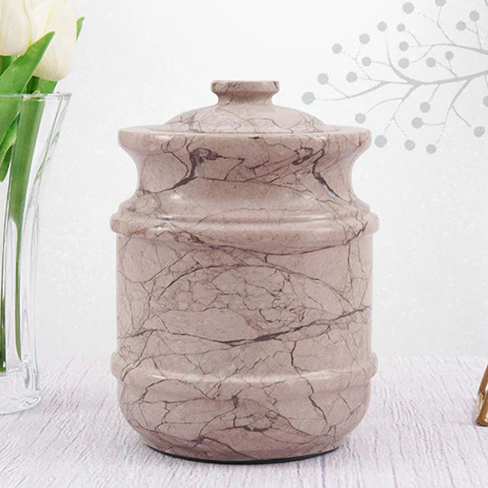 Elegant Silhouette Ornate Classic Urn - Brown
