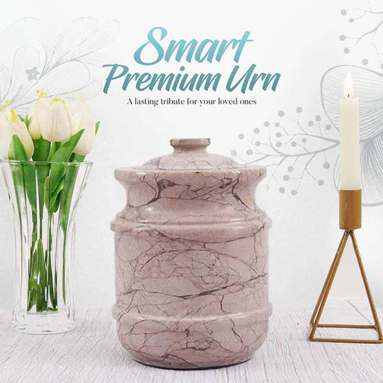 Elegant Silhouette Ornate Classic Urn - Brown