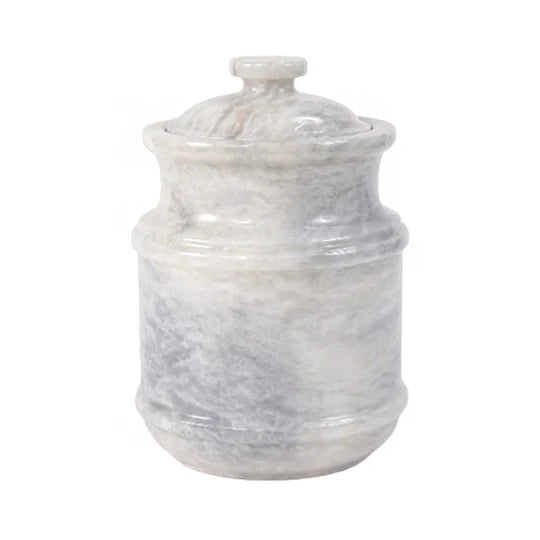 Elegant Silhouette Ornate Classic Urn - White