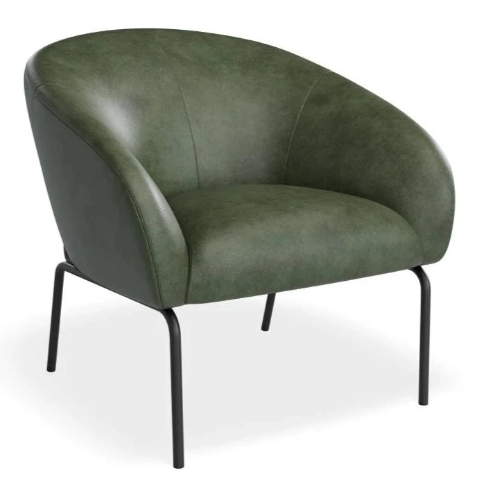 Elegant Single Seater Sofa with Matt Black Legs (Available in 4 Colors)