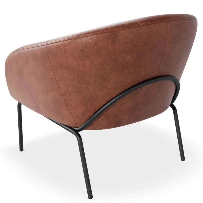 Elegant Single Seater Sofa with Matt Black Legs (Available in 4 Colors)