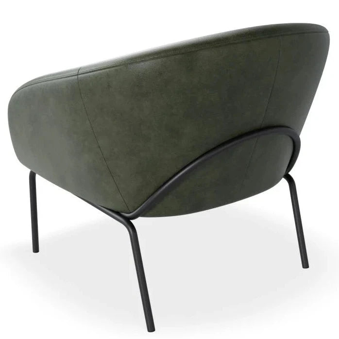 Elegant Single Seater Sofa with Matt Black Legs (Available in 4 Colors)